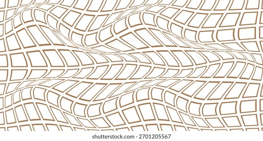 padrão de onda quadrada com contorno marrom simples para fundo de cartaz de banner.