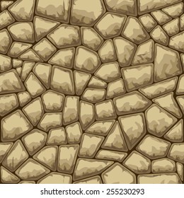 simple brown stone seamless pattern. Vector illustration