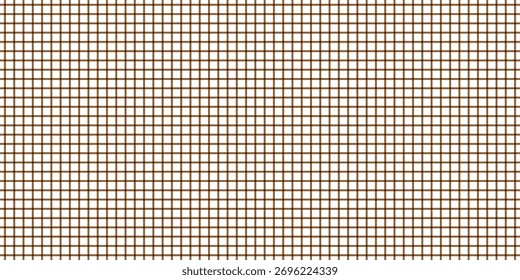 Patrón de cuadros de línea delgada marrón simple para fondo de póster de Anuncio.