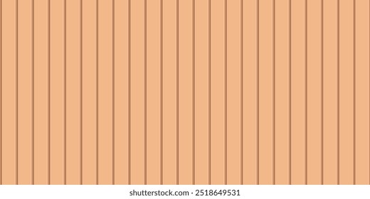 Fundo de painel de madeira marrom simples. Imitação de parede de madeira. Banner de pranchas de carvalho. Ilustração vetorial
