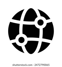 Simple Browser glyph icon. The icon can be used for websites, print templates, presentation templates, illustrations, etc