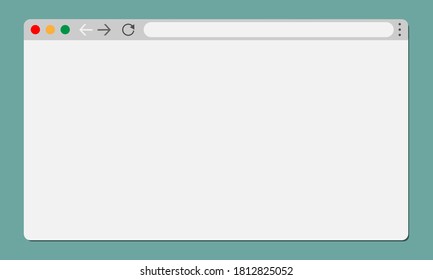 Simple browser window. Browser icon