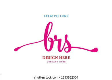 el sencillo logotipo de la inscripción BRS es fácil de entender, sencillo y autoritario