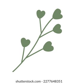 Simple brunch in cute hand drawn style. Vector flat illustration