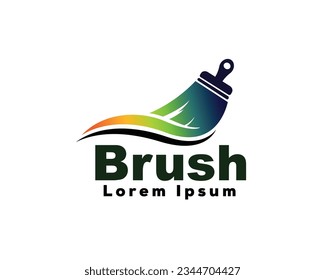 simple brush art logo design template illustration inspiration