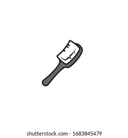 un sencillo logotipo de pincel / diseño de iconos