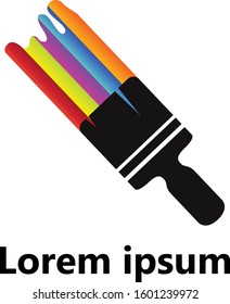 Simple Brush Logo Vector Design 