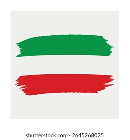 Simple Brush Stroke Illustration of Iran Flag