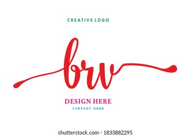 simple BRVlettering logo is easy to understand, simple and authoritative