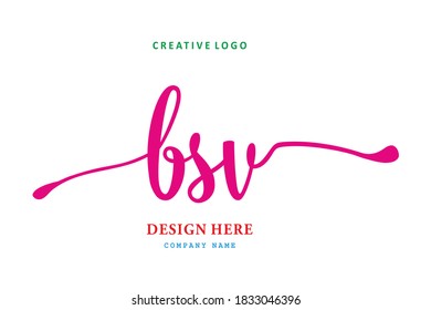 simple BSV letter arrangement logo is easy to understand, simple and authoritative