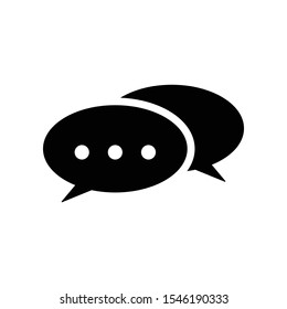Simple Bubble Chat Vector Icon Design Template
