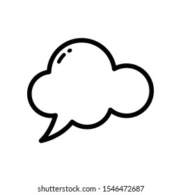 Simple Bubble Chat Vector Icon Design Template