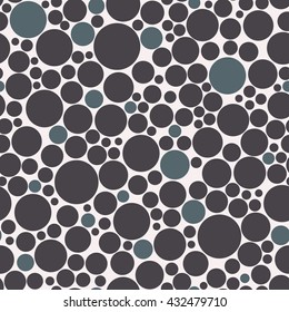 Simple bubble seamless vector pattern.