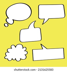 simple bubble speak somunication design 