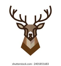 einfache Buck Deer Vektor, ideal für Ihr Jagdlogo, Hirschlogo, Hirschsymbol, Vektorgrafik