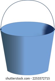 un simple cubo con asa