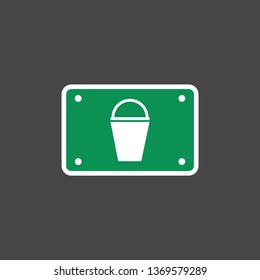 simple Bucket icon