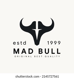 simple buffalo logo concept template