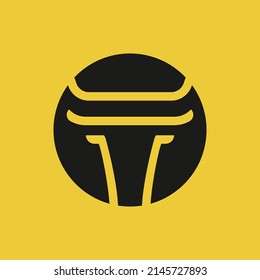 simple buffalo logo concept template