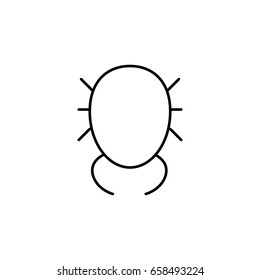 SImple bug icon. Icon for web of mobile interfaces