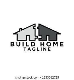 simple build home logo design