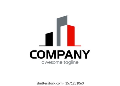 simple building concept for logo design ready to use
