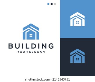 Simple Building home logo design
