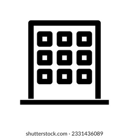 Simple building icon. Apartment icon. Vector.