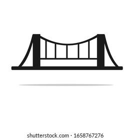 Simple Building Icon black and white 