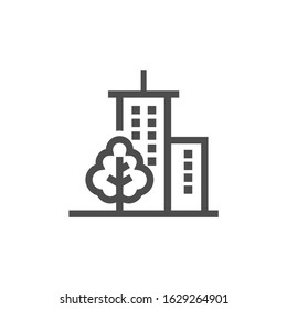 simple building icon flat design.