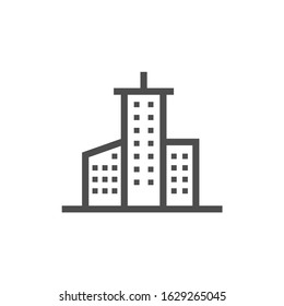 simple building icon flat design.