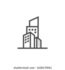 simple building icon flat design.