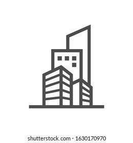 simple building icon flat design.