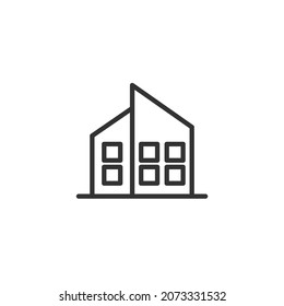 icono de construcción simple sobre fondo blanco