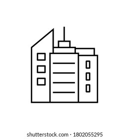 estilo de esquema de icono de construcción simple