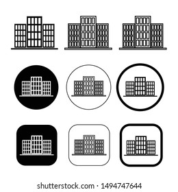 Simple building icon sign design