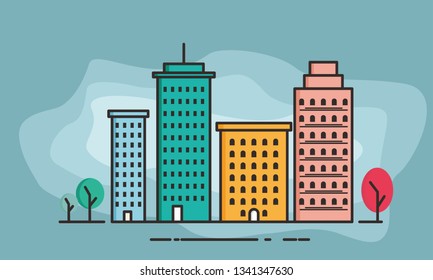 simple building  illustration