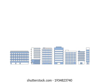 Simple building building illustration landscape material
