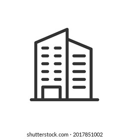 Icono de línea de construcción simple. Símbolo premium con estilo de trazo. Diseño del icono de construcción. Ilustración vectorial.