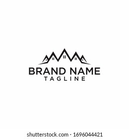 simple building logo design vector