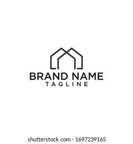 simple building logo design vector