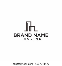 simple building logo design vector