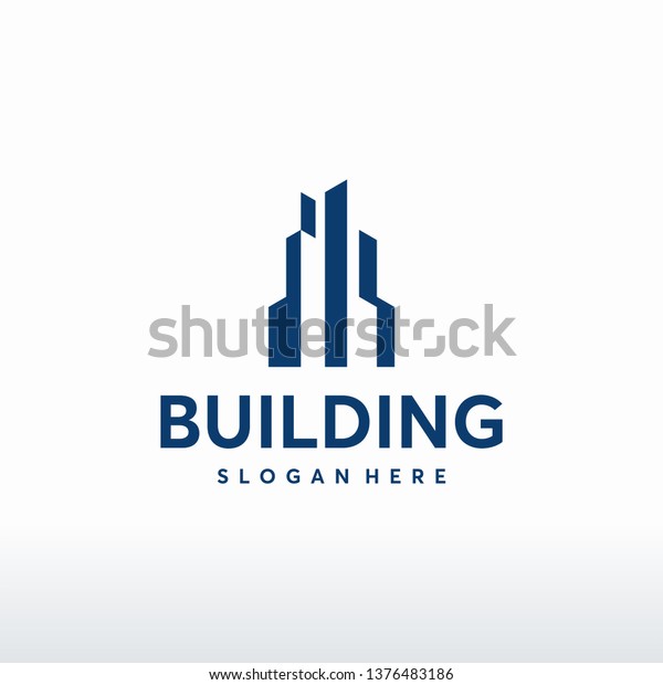 Simple Building Logo Designs Vector City Stock Vector (Royalty Free ...