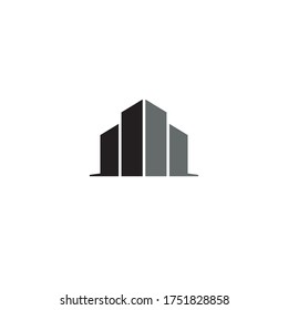un sencillo logotipo de edificio / diseño de iconos
