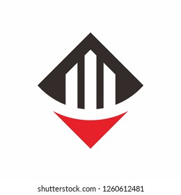 Simple Building Tower Architecture Business Company Vector Logo Design