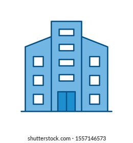 Simple Building Vector Icon Design Template