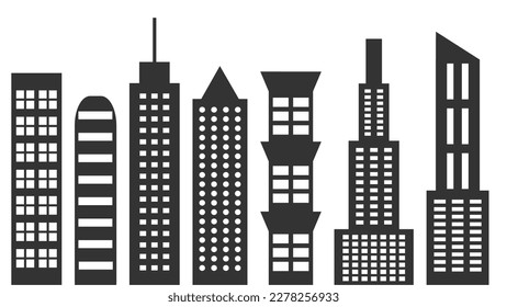 Simple Building Vector Images For Backgrounds And More