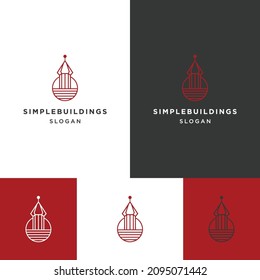 Designvorlage für einfaches Gebäude-Logo