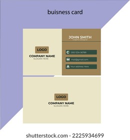 Simple buisness card design template