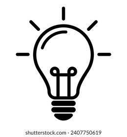 simple bulb icon vector illustration